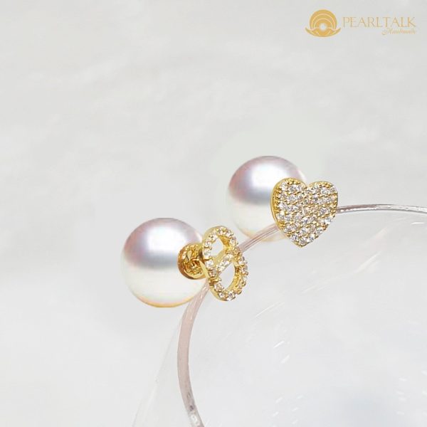 BÔNG TAI NGỌC TRAI FRESHWATER VÀNG 18K
